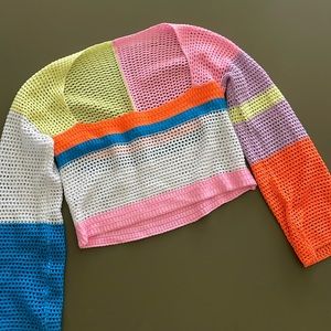 Crochet top square neck fits like a small